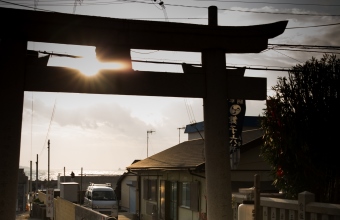 写真：太陽と神様